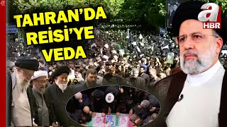 Tahranda Reisi için son görev Yüzbinlerce İranlı cenaze namazına katıldı  A Haber [upl. by Soisanahta]