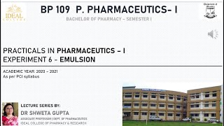 Preparation of Liquid Paraffin Emulsion [upl. by Baudin]