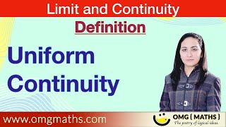 Uniform continuity  Definition  Metric Space  Limit and Continuity  Real Analysis  MscBsc [upl. by Libyc]