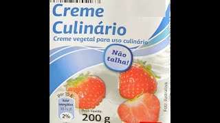 O que é o creme culinário Como utilizar [upl. by Anaigroeg]