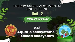 213 Aquatic ecosystems – Ocean ecosystem  ES301 [upl. by Kirby]