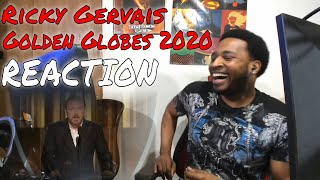 Ricky Gervais Golden Globes 2020 Opening REACTION  DaVinci REACTS [upl. by Noeht]