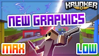 New Krunker Settings  MAX vs LOW Graphics  Side by Side Comparison [upl. by Aznarepse]