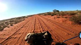 Day 5 CT125 Trail Postie Extended Play Innamincka towards Betoota via Arrabury Road [upl. by Guise]