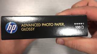 Q8692A HP Advanced Glossy Photo Paper InkJet 10x15 100pcs [upl. by Adierf]