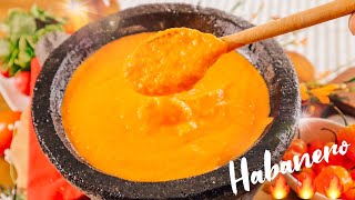 Salsa de Chile Habanero 🔥⚡️🔥  Fuego en La Cocina [upl. by Esertal]