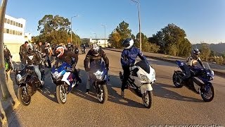 Portuguese GsxR Meeting  XMAS 2013  R1 Crossplane onboard [upl. by Berglund]