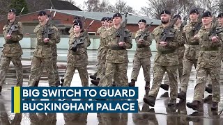 222 Signal Squadrons historic move guarding Royal palaces in London [upl. by Welby944]