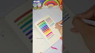 Doms brush pen amp Acrylic marker set review colors painting viralshorts ytshorts [upl. by Beora]