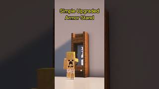 Simple Upgraded Armor Stand minecraftbuilding buildtips minecraft minecrafttutorial shorts [upl. by Prinz]