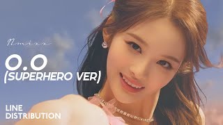 NMIXX  OO Superhero Ver  Line Distribution [upl. by Haym]