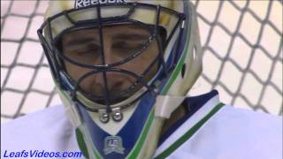 Maple Leafs  Canucks  Luongo Gets Hit  Green Men Waffles  101218 [upl. by Okorih456]