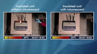 Electrium Insulated Consumer Unit Intumescent Test [upl. by Savick]