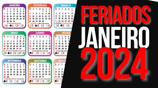 CALENDÁRIO 2024 COMPLETO COM FERIADOS NACIONAIS E LUAS DE 2024 [upl. by Nacnud]