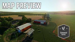 Map Preview  Glenwood Farms Virginia by Large H Mapping  Farming Simulator 19 [upl. by Weitman648]