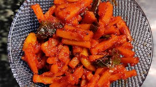 ക്യാരറ്റ് അച്ചാർ  Carrot pickle recipe  malayalam easy pickle recipe  Homemade [upl. by Gianni371]