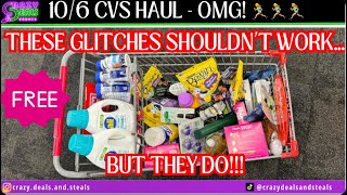 🎉106 CVS HAULFREE🎉MONYMAKERS amp WEIRD NEW GLITCHES  FREE LAUNDRY CARE amp MORE HOW TO COUPON AT CVS [upl. by Alleb810]