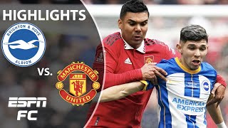 🚨FA CUP FINAL BOUND🚨 Brighton vs Manchester United  FA Cup Highlights  ESPN FC [upl. by Us93]