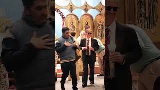 Distribution of blessed Easter eggs at the Greek Orthodox Cathedral in Atlanta [upl. by Namyl]