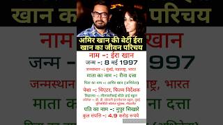 Aamir Khan daughter  biography shorts [upl. by Dyer]