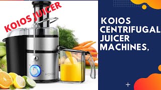 KOIOS Centrifugal Juicer Machines How do you use Koios centrifugal juicer [upl. by Salli]