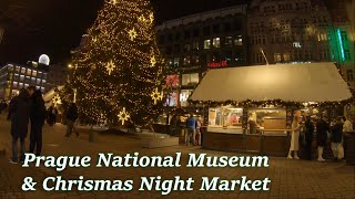 Wander Through Pragues Enchanting Christmas Night Market [upl. by Harpp]