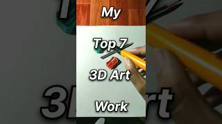 My Top 7 3D Art Work 💀 shorts youtubeshorts shortsart art artist drawing 3dart rahiljindran [upl. by Elletsyrc]