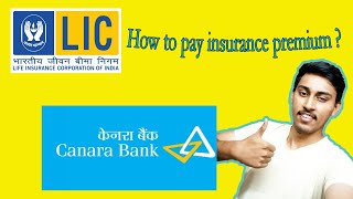 How to pay insurance premium or Renew policy through online canara netbanking [upl. by Gordan]