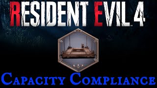 Resident Evil 4 Remake  Capacity Compliance Trophy Achievement Clock Tower Lift [upl. by Tterej]