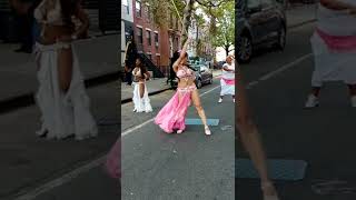 New York City Open Streets Sundays Tompkins Avenue Bedstuy Brooklyn 18 September BELLY DANCERS [upl. by Aloiv]