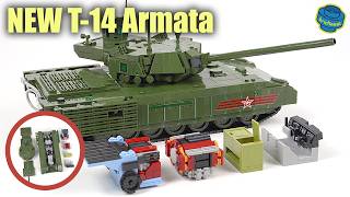 T14 Armata  World’s First Fully Functional Version Out Of Bricks Speed Build Review [upl. by Odnalro988]