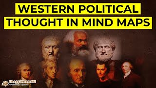 Entire Western Political Thought summary  PSIR  WPT mindmaps [upl. by Schwitzer]