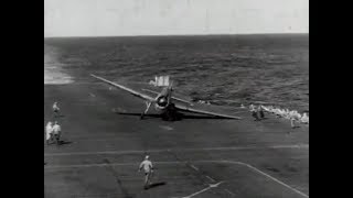 Carrier Landings WWII US Navy [upl. by Ferde182]