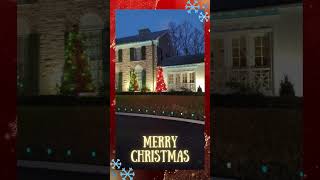 ❄️ Merry Christmas from Graceland ❄️ christmas graceland elvis tcb holidays happy [upl. by Gibbie439]