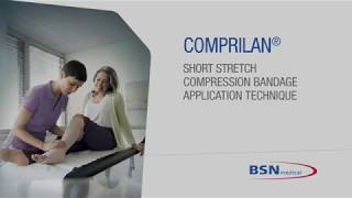 Comprilan Short Stretch Compression Bandage Application Technique [upl. by Isied]