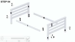 TwinFull Bunk Bed Assembly Video [upl. by Akenaj116]