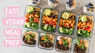 EASY VEGAN MEAL PREP – Healthy PlantBased Recipes [upl. by Elberta604]