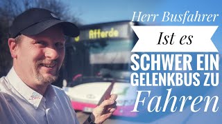 Herr Busfahrer  Ist es schwer einen Gelenkbus zu fahren [upl. by Naquin590]