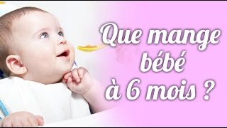 Que mange bébé à 6 mois [upl. by Niall]