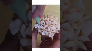 Hydrangea  Floral piping tutorial  Beginners cupcake decorating  Shorts [upl. by Zelde423]