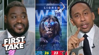 FIRST TAKE  Lions atop the NFC throne  Stephen A calls Lions defense elite after win vs Texans [upl. by Virgel]