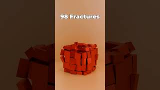 Blender Cell Fracture Simulation 🔥💥🔥blender 3dart 3danimation Cellfracture learning [upl. by Rehtae475]