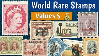 Rare Valuable Stamps Across The Globe  Philately From Rhodesia To India [upl. by Folly]