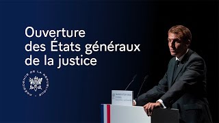 Ouverture des États généraux de la justice [upl. by Llibyc]