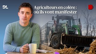 Les agriculteurs en colère sont de retour sur la route à partir d’aujourd’hui je te dis où [upl. by Odab]