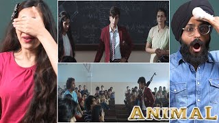 ANIMAL MASS SCHOOL SCENE REACTION  RANBIR KAPOOR  RASHMIKA  PARBRAHM SINGH [upl. by Annaillil]