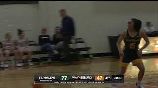 Waynesburg University Womens Basketball versus Saint Vincent [upl. by Kantor]