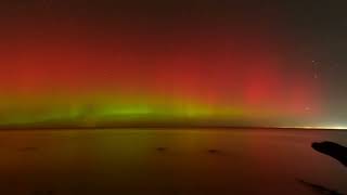 Северное сияние финский залив Virmalised Soome laht Aurora Gulf of Finland Estonia 08112024 [upl. by Attiuqal]