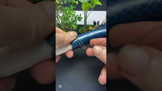 Remember this tricks How to fasten a hose to a pipe with a wire and screwdrivers short tips [upl. by Gearhart]