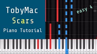 TobyMac  Scars Piano Tutorial Instrumental Cover [upl. by Portwine]